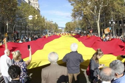 Una manifestación anterior en Cataluña.