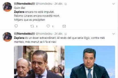 Indignación general por los tuits de cargos de Compromís sobre  Zaplana