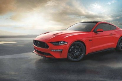 Ford Mustag GT Coupe en Ruby Red 2018