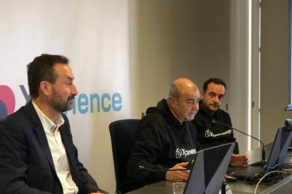 Antonio Rodes junto al alcalde de Elche, Carlos González y José Parrilla, CEO de GGTech Entertaiment.