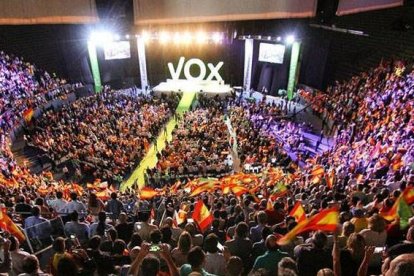 El acto de Vox en Vistalegre.