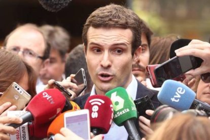 Pablo Casado, este lunes.