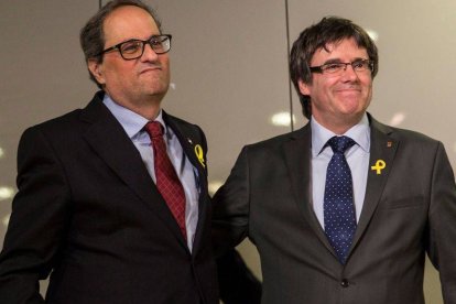 Torra y Puigdemont se han venido arriba con los últimos acontecimientos.