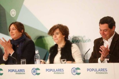 Sáenz de Santamaría en un acto del PP de Andalucía.