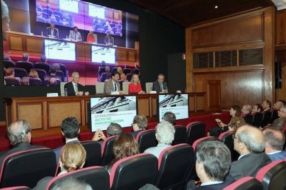 Un momento del acto con el alcalde Luis Barcala.