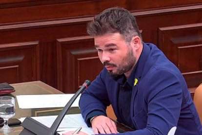 Rufián, una vez más, volvió a hacer de las suyas en el Congreso.