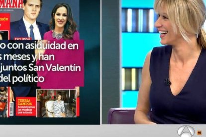 Susana Griso augura lo que le espera a Albert Rivera con Malú y bulle Antena 3