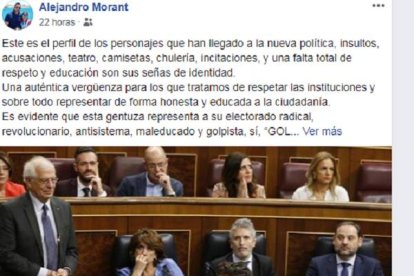 Extraído del Facebook de Alejandro Morant.