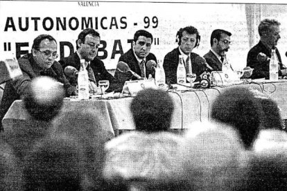 Mayor, Villalba, Zaplana, Vicente Climent, Asunción y Ribó. Foto Fernando Bustamante para Levante