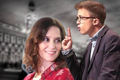 Ana Isabel Díaz Ayuso e Íñigo Errejón.