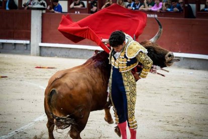 Tomás Campos muy dispuesto toda la tarde