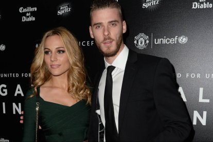 Edurne y David De Gea.