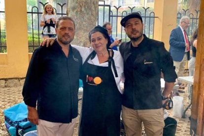 Ana Iniesta, José antonio García y Diego García, Restaurante Evenser (Bétera)