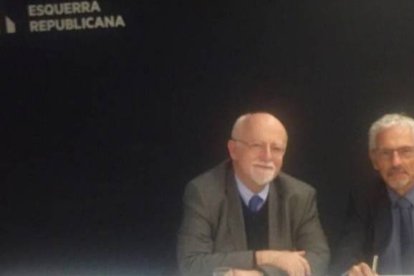 El alemán, con el magistrado Santiago Vidal.