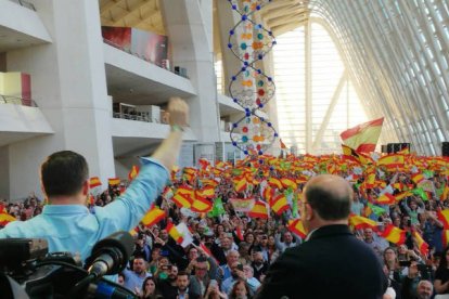 Santiago Abascal e Ignacio Gil Lázaro en Valencia