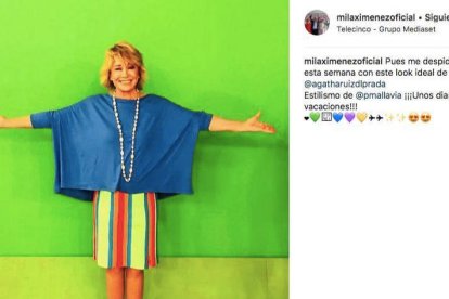 Mila Ximénez es una habitual de los modelitos de Ágatha Ruiz de la Prada.