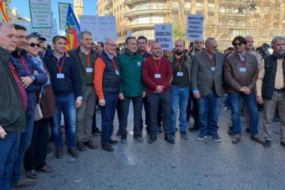 El sector agrario valenciano se manifiesta en Valencia