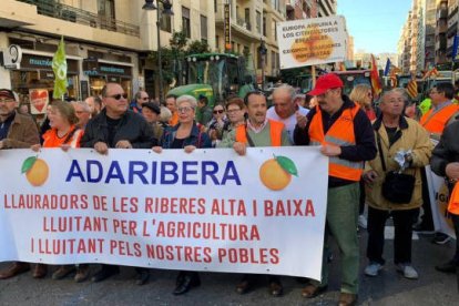 El sector agrario valenciano se manifiesta en Valencia