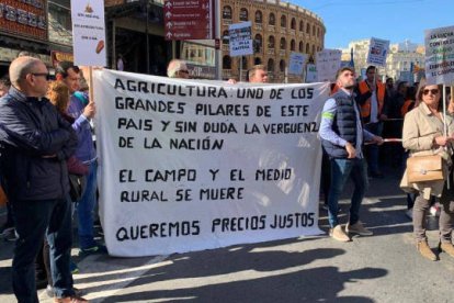 El sector agrario valenciano se manifiesta en Valencia