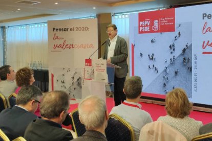 Ximo Puig, en las jornadas de Alfàs del Pi.