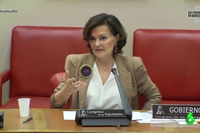 Carmen Calvo, vicepresidenta primera del Gobierno