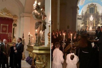 López Miras En Cieza, en la entronización del Cristo de la Agonía