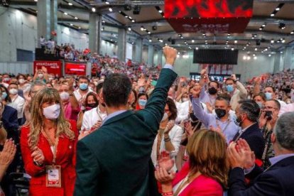 Sánchez, este domingo, en la clausura del 40 Congreso del PSOE.