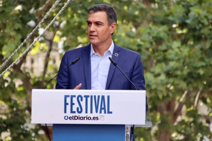 El presidente del Gobierno, Pedro Sánchez, en Valencia.