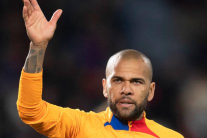 El futbolista Dani Alves en una imagen de archivo cuando jugaba en el F.C. Barcelona