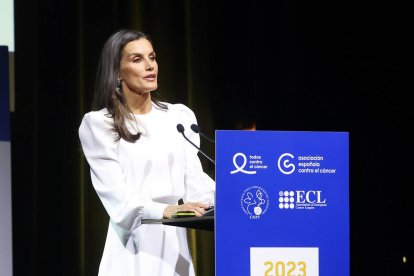 Reina Letizia en la European Conference on Tobacco or Health.