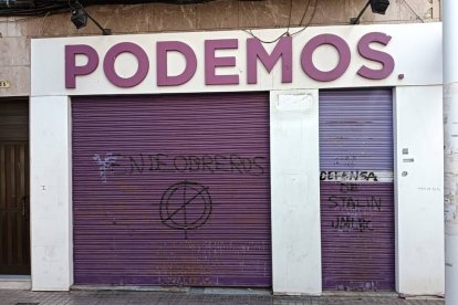 La sede de Podemos en Alicante.