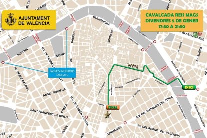 Itinerario de la Cabalgata.