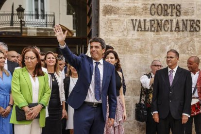 El presidente de la Generalitat, Carlos Mazón, en la toma de posesión de su cargo.