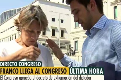 Pilar Gutiérrez, todo un personaje televisivo por su defensa del franquismo.