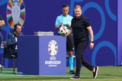 Ronald Koeman, durante la Eurocopa 2024.