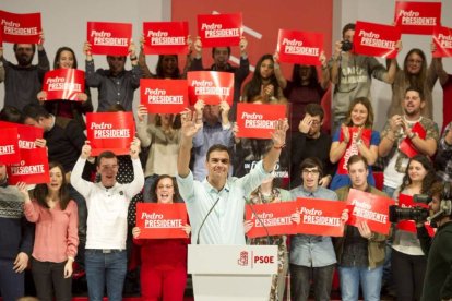 Pedro Sánchez este martes en La Coruña.