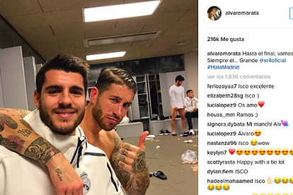 La foto de Morata en Instagram que revoluciona el "post-clásico".