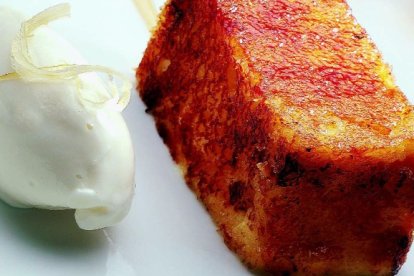 La receta de esta torrija esponjosa es del maestro Martín Berasategui.