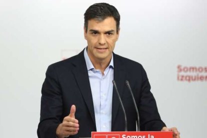 Sñanchez, la semana pasada tras reunirse cn el Rey Felipe