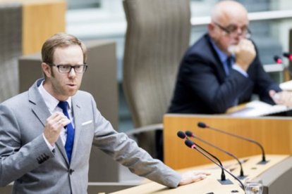 Peter Van Rompuy, diputado flamenco del partido cristianodemócrata. Fotografía del diario belga Standaard.