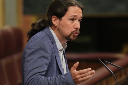 Pablo Iglesias, en la comparecencia de Rajoy que abrió el curso político