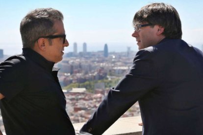 Puigdemont, entrevistado por Buenafuente en el programa 'Fora de sèrie' en septiembre de 2016