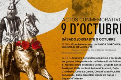 Cartel anunciador del 9 d'Octubre de Alicante