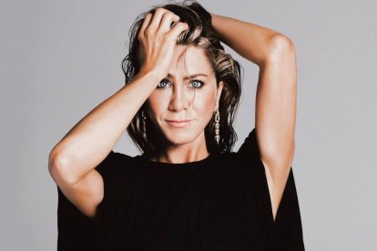 Jennifer Aniston durante una sesión de fotos para Interview Magazine