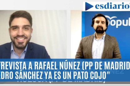 Rafael Núñez Huesca (PP de Madrid) 'sentencia' a Sánchez: "es ya un pato cojo"