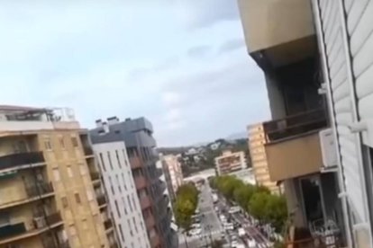 Captura de un vídeo del tráfico en Alcoy.