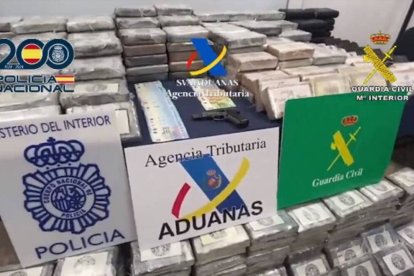 Operación antidroga en el Puerto de Málaga.