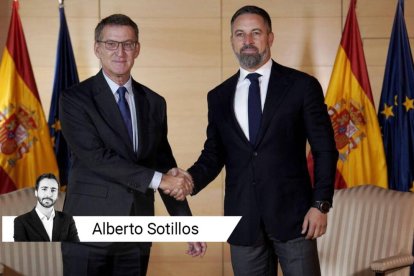 Núñez Feijóo junto a Santiago Abascal