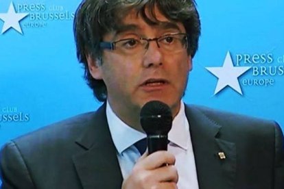 Puigdemont, cuando participó en Eurovisión