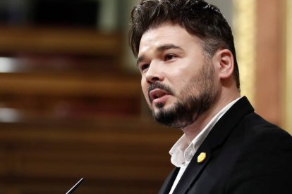 El portavoz de ERC en el Congreso de los Diputados, Gabriel Rufián